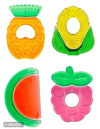 Baby Newborn Water Filled Dual Colour BPA Free Teether - Pack Of 1 (Random Colors)-thumb0