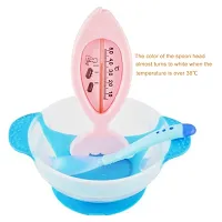 Heat Sensing Colour Changing Temperature Sensing Spoon For Feeding Kids - Pack Of 2  - Random Colors-thumb2