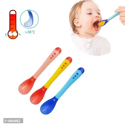 Heat Sensing Colour Changing Temperature Sensing Spoon For Feeding Kids - Pack Of 2  - Random Colors-thumb4