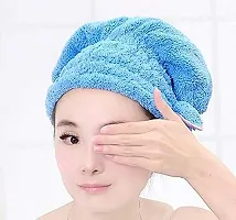 Microfiber Super Soft Hair Cap Style Hair Drying Towel - Random Colors-thumb2