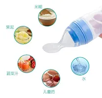 Safety Infant Baby Silicone Feeding With Spoon Feeder Food Rice Cereal-thumb3