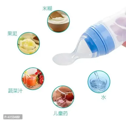 Safety Infant Baby Silicone Feeding With Spoon Feeder Food Rice Cereal-thumb4