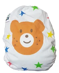 Baby Kids Wshable Reusable Pocked Diaper With 3 Layered Soaker Insert - Bear-thumb1