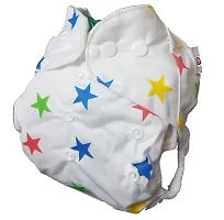 Baby Kids Wshable Reusable Pocked Diaper With 3 Layered Soaker Insert - Bear-thumb2