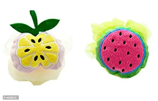 Cute Fruit Shaped Super Soft  Loofah With Sponge For Babes and Kids - Pack Of 2-thumb3