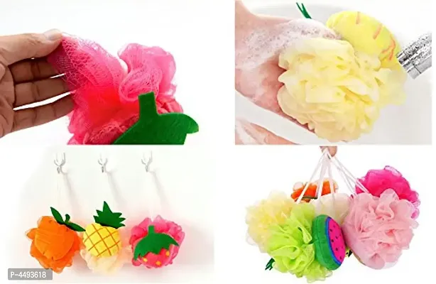 Cute Fruit Shaped Super Soft  Loofah With Sponge For Babes and Kids - Pack Of 2-thumb4