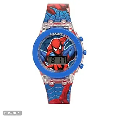 Kids Superhero Digital Watch With Glowing Lights  - Spiderman-thumb0