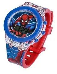 Kids Superhero Digital Watch With Glowing Lights  - Spiderman-thumb1