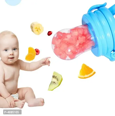 Baby Silicone Fruit Feeder Teether Soother Nibbler - 1 Pc - Random Colors-thumb4