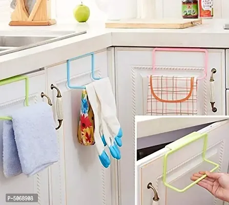 Pack Of 2 No Nails DIY Kitchen Cabinet Rug  / Towel Hanger-thumb4