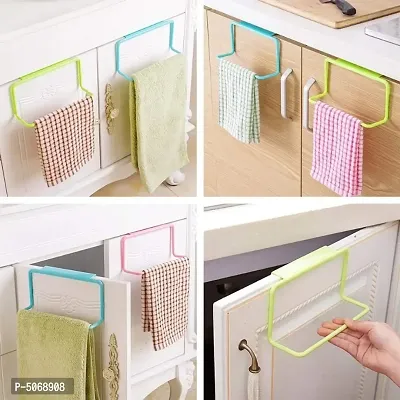 Pack Of 2 No Nails DIY Kitchen Cabinet Rug  / Towel Hanger-thumb3