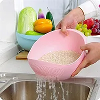 Rice  / Dal / Fruits and Vegetables Washing Bowl Strainer-thumb1