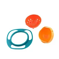 Baby Feeding Anti Spill Gyro Bowl - Random Assorted Colors-thumb1