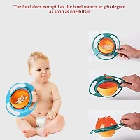 Baby Feeding Anti Spill Gyro Bowl - Random Assorted Colors-thumb2