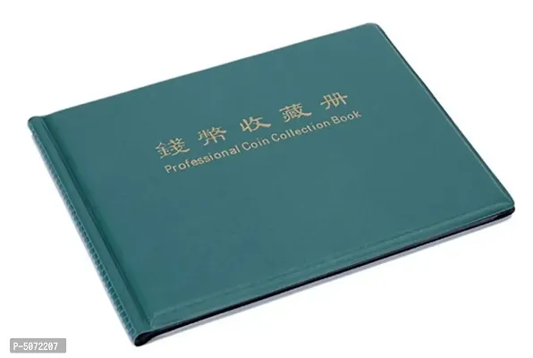 240 Coins Coin Collection Hobby  Book / Album - Green (3 X 3 CM Slots)