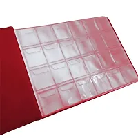 240 Coins Coin Collection Hobby  Book / Album - Red (3 X 3 CM Slots)-thumb4