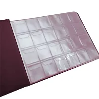 240 Coins Coin Collection Hobby  Book / Album - Maroon (3 X 3 CM Slots)-thumb1