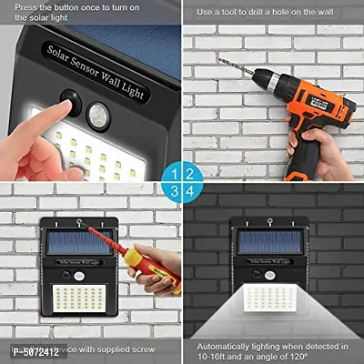 Solar Rechargeable Darkness Sensing Garden Wall Lights-thumb3