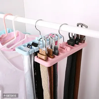 Home Wardrobe Organizer 8 Slot Belt  / Tie Hanger || Pack of 1 ||-thumb2