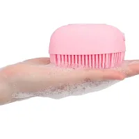 Silicone Bath Scrubber Brush  - Random Colors-thumb4