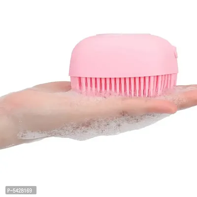 Silicone Bath Scrubber Brush  - Random Colors-thumb5