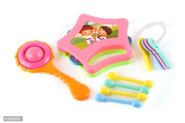 Newborn Baby Toy Rattle 4 Pcs Set-thumb0