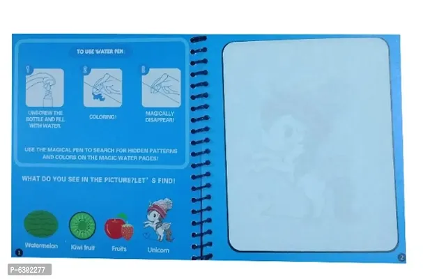 Magic Reusable Disappearing Invisible Ink Water Coloring Book ( Pattern 2 )-thumb3