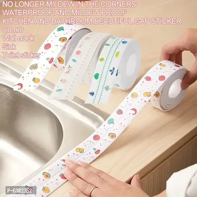 Mopslik Kitchen Corner Tape Corner Printed Sticker Tape for Gaps in Kitchen and Bathroom ( 2 Meter )-thumb3