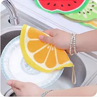 Pack Of 4 Fruit Design Microfiber Towel Fro Drying Dishes and Hand-thumb4