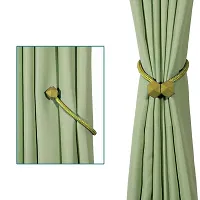 Magnetic Curtain Holder Ties / Tie Back Curtain Drape Hold Back ( Golden Yellow ) (Pack of 4)-thumb3