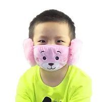 Pack Of 2 Boys Warm Winter Earmuff Face  Mask - Pink-thumb1