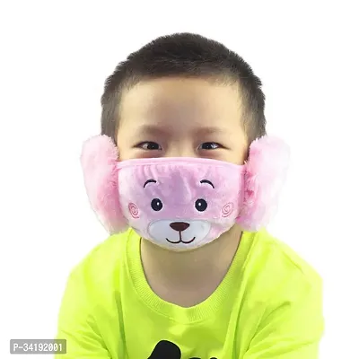 Pack Of 2 Boys Warm Winter Earmuff Face  Mask - Pink-thumb2