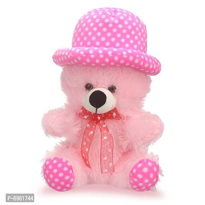 Attractive Pink Cap Teddy Soft Toys Best Gift For Valentine Day, Kids Birthday, Marriage Anniversary 30 Cm-thumb0