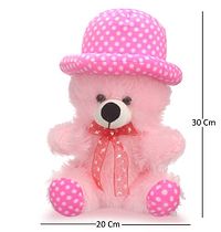 Attractive Pink Cap Teddy Soft Toys Best Gift For Valentine Day, Kids Birthday, Marriage Anniversary 30 Cm-thumb1