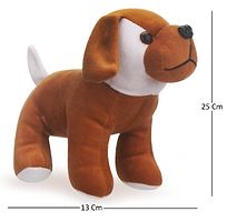 Attractive Brown Standing Dog Soft Toys Best Gift For Valentine Day, Kids Birthday, Marriage Anniversary 25 Cm-thumb1