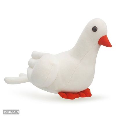 1 Pcs White Pigeon Soft Toys Best Gift For Valentine Day, Kids Birthday, Marriage Anniversary etc. High Quality Soft Material Attractive Pigeon - 25 Cm-thumb0