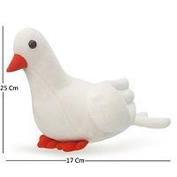 1 Pcs White Pigeon Soft Toys Best Gift For Valentine Day, Kids Birthday, Marriage Anniversary etc. High Quality Soft Material Attractive Pigeon - 25 Cm-thumb1