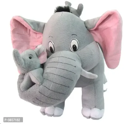 2 Pcs Yellow Unicorn And Elephant Soft Toys Best Gift For Valentine Day, Kids Birthday, Marriage Anniversary etc. High Quality Soft Material Attractive Unicorn - 25 Cm And Elephant - 30 Cm-thumb3