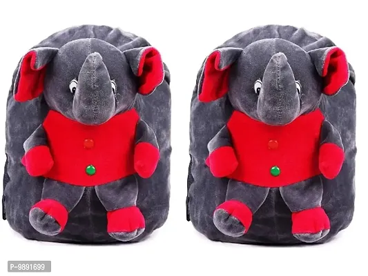 2 Pcs Elephant Bag High Quality Soft Material Kids Bag ( H*B - 35*30 )-thumb0