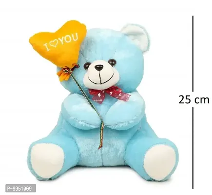 1 Pcs Blue Teddy And 1 Pcs Yellow Rabbit Best Gift For Couple High Quality Soft Toy ( Blue Teddy - 25 cm And Rabbit - 25 cm )-thumb2