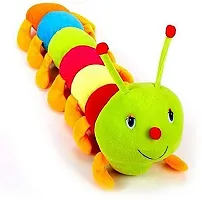 1 Pcs Blue Teddy And 1 Pcs Caterpillar Best Gift For Couple High Quality Soft Toy ( Blue Teddy - 25 cm And Caterpillar - 60 cm )-thumb2