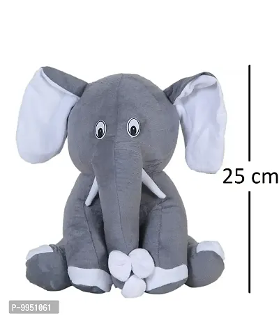 1 Pcs Blue Teddy And 1 Pcs Grey Appu Elephant Best Gift For Couple High Quality Soft Toy ( Blue Teddy - 25 cm And Elephant- 25 cm )-thumb3