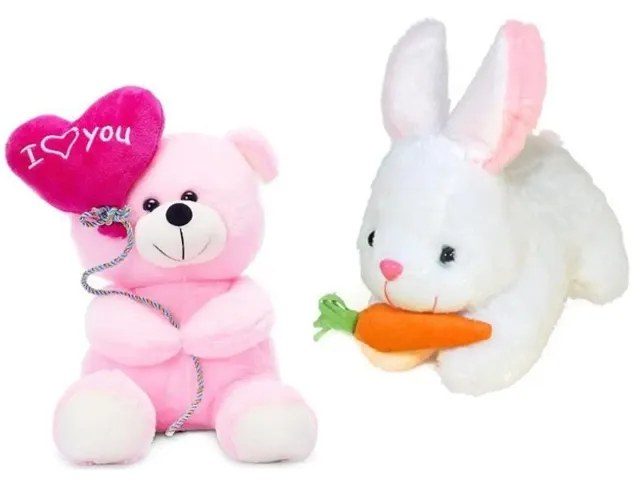 Set Of 2 Cute And Fine Fabric Soft Toys