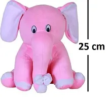 1 Pcs Pink Elephant And 1 Pcs Pink Rabbit Best Gift For Couple High Quality Soft Toy ( Pink Elephant - 25 cm And Rabbit - 25 cm )-thumb1