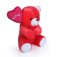 Soft Toys Red Love Teddy And Cream Teddy Bear For Couple Best Gift For Your Partner High Quality Soft Material Good Looking Soft Toys ( Red Teddy - 25 cm And Cream Teddy - 23 cm )-thumb3