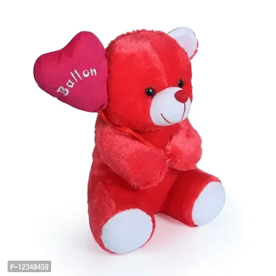 Soft Toys Red Love Teddy And Cream Teddy Bear For Couple Best Gift For Your Partner High Quality Soft Material Good Looking Soft Toys ( Red Teddy - 25 cm And Cream Teddy - 23 cm )-thumb4
