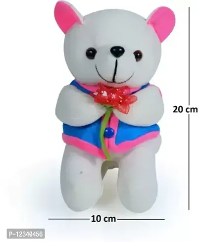 Soft Toys Red Love Teddy And Rose Teddy Bear For Couple Best Gift For Your Partner High Quality Soft Material Good Looking Soft Toys ( Red Teddy - 25 cm And Rose Teddy - 20 cm )-thumb3