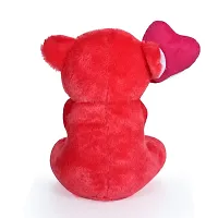 Soft Toys Red Love Teddy And Kitty Bear For Couple Best Gift For Your Partner High Quality Soft Material Good Looking Soft Toys ( Red Teddy - 25 cm And Kitty - 30 cm )-thumb3