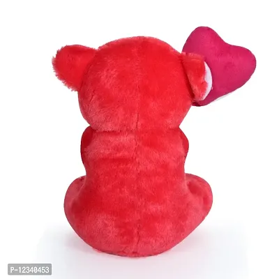 Soft Toys Red Love Teddy And Kitty Bear For Couple Best Gift For Your Partner High Quality Soft Material Good Looking Soft Toys ( Red Teddy - 25 cm And Kitty - 30 cm )-thumb4