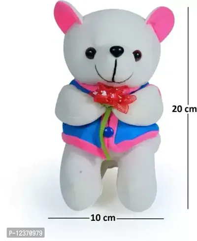Soft Toys Pink Teddy Bear And Rose Teddy Bear For Couple Best Gift For Your Partner High Quality Soft Material Good Looking Soft Toys ( Pink Teddy - 28 cm And Rose Teddy - 20 cm )-thumb3